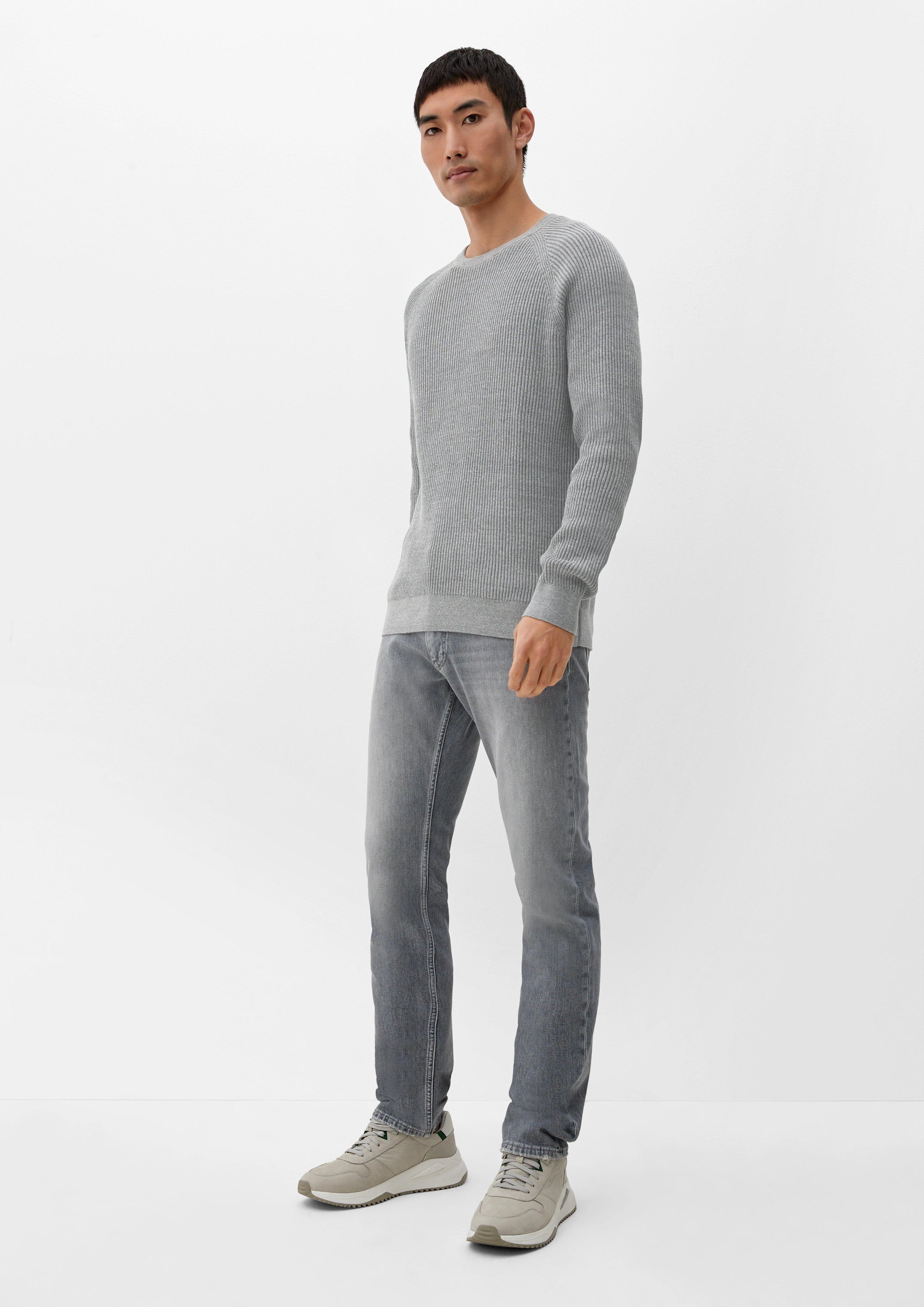 Strickpulli mit Rippstruktur  2124528-9730