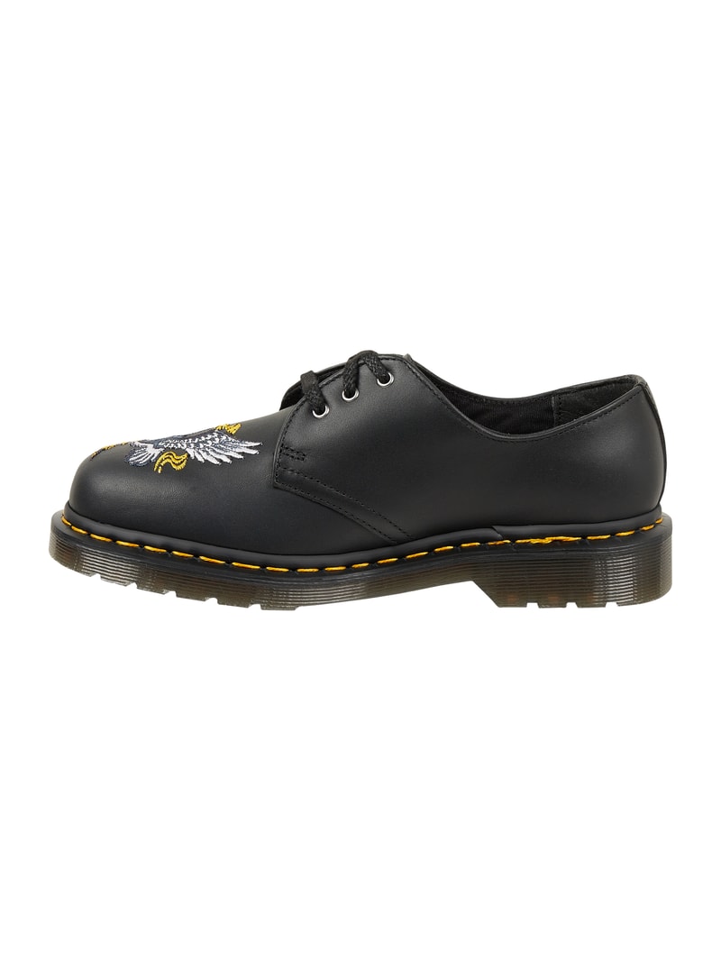 Schnürschuhe aus Leder Modell '1461 Souvenir' in schwarz