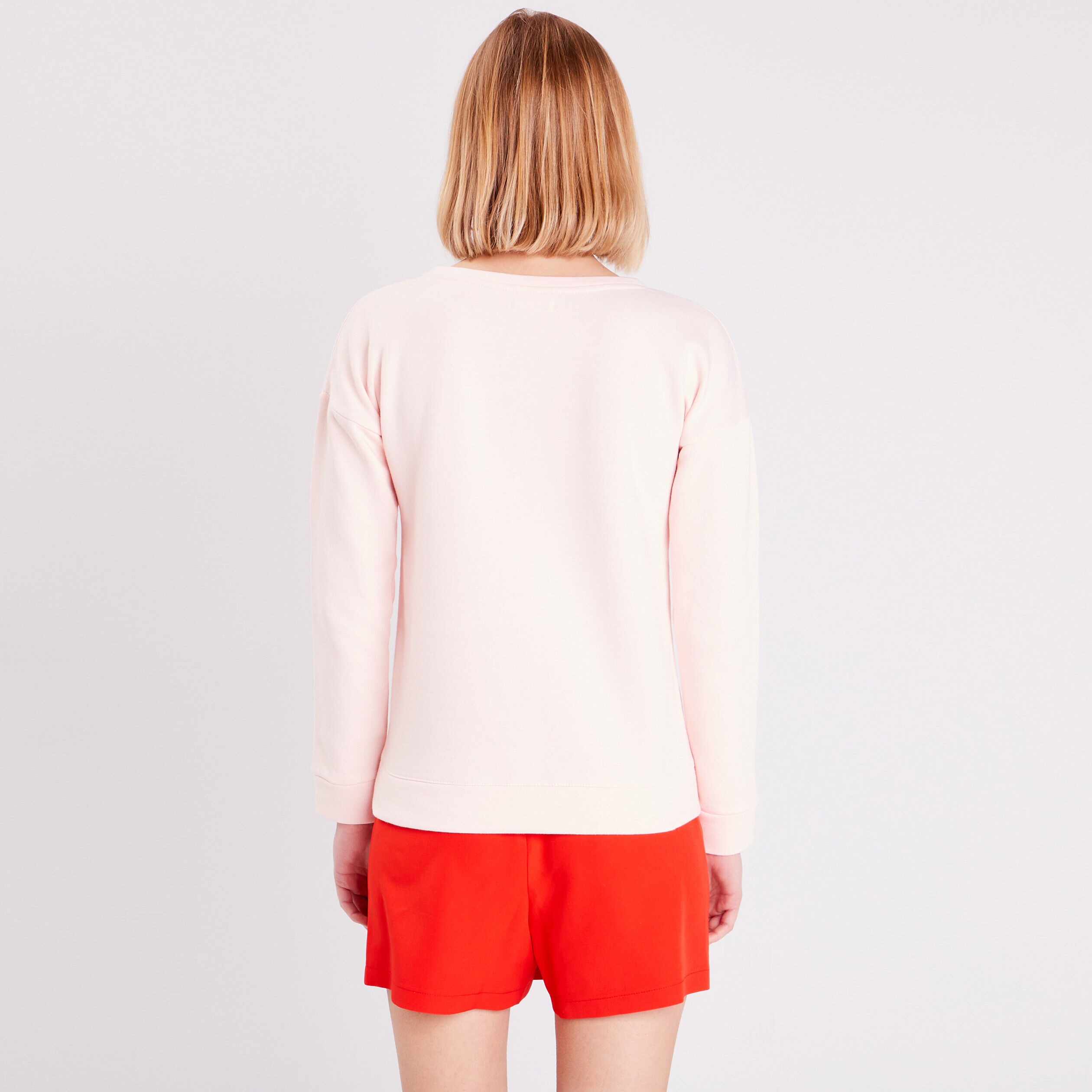 Sweat à manches longues rose clair femme | Cache Cache