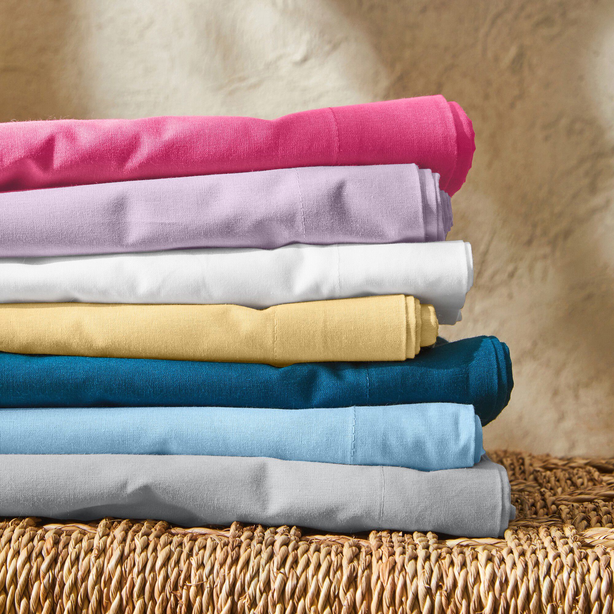 Linge de lit uni