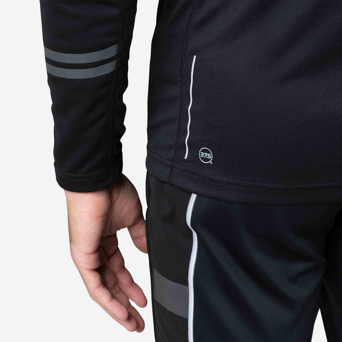 Poursuite Herren-Baselayer-Oberteil mit halbem Reißverschluss