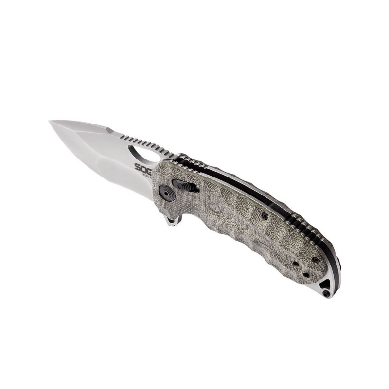Sog Kiku XR Natural Linen Micarta (12-27-01-57)
