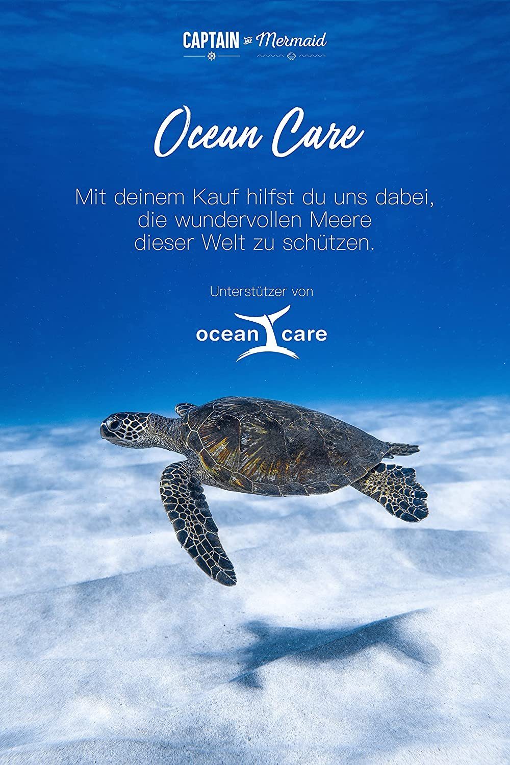 CAPTAIN and Mermaid Strandtuch Captain&Mermaid Premium Strandtuch aus 100% Baumwolle, 100% Baumwolle