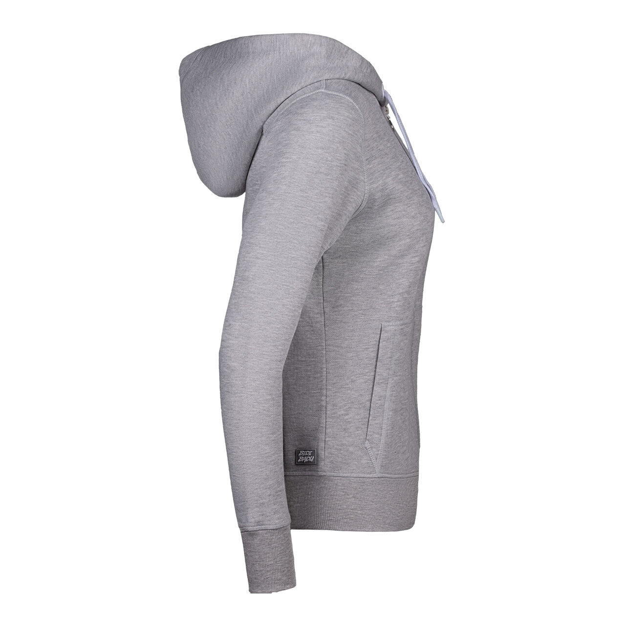 Moana Basic Sweatjacke Damen - Hellgrau, Weiß