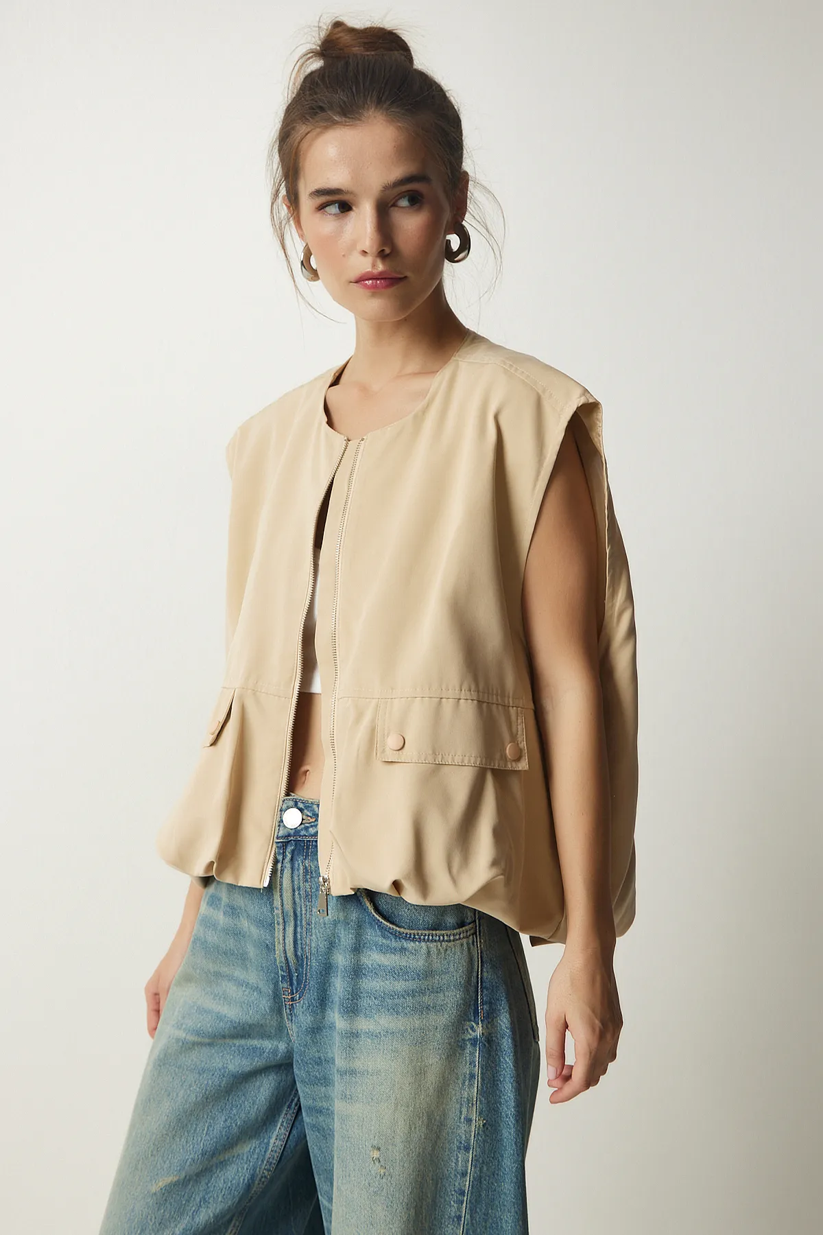 Happiness İstanbul  Weste - Beige - Basic