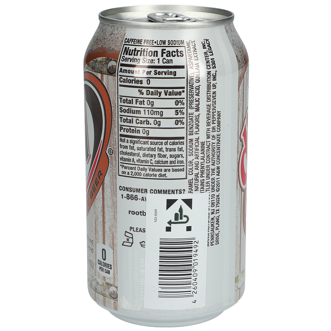 A&W Root Beer Zero Sugar USA 355ml