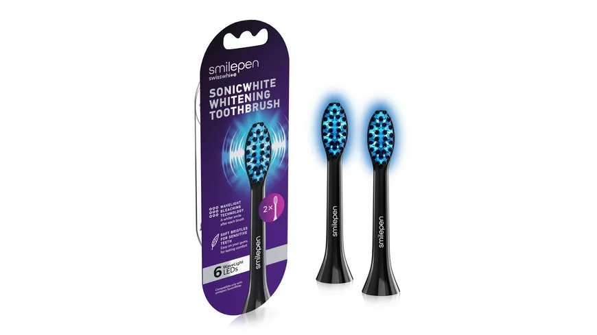 SMILEPEN Sonicwhite Ersatz Bürstenköpfe mit LED (2 Stück)