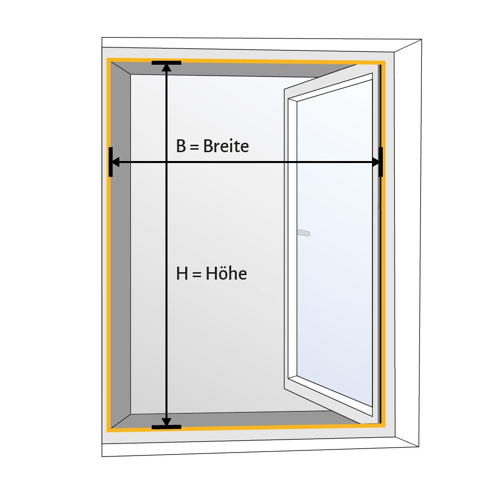 empasa Insektenschutz-Fensterrahmen BASIC, Fliegengitterfenster Insektenschutz Fenster BASIC Alu