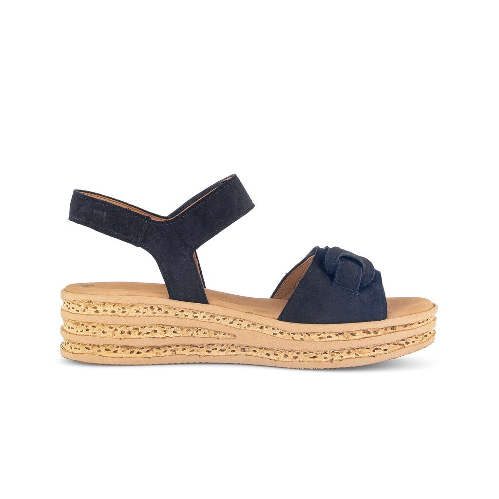 Gabor fashion Plateau Sandale blau