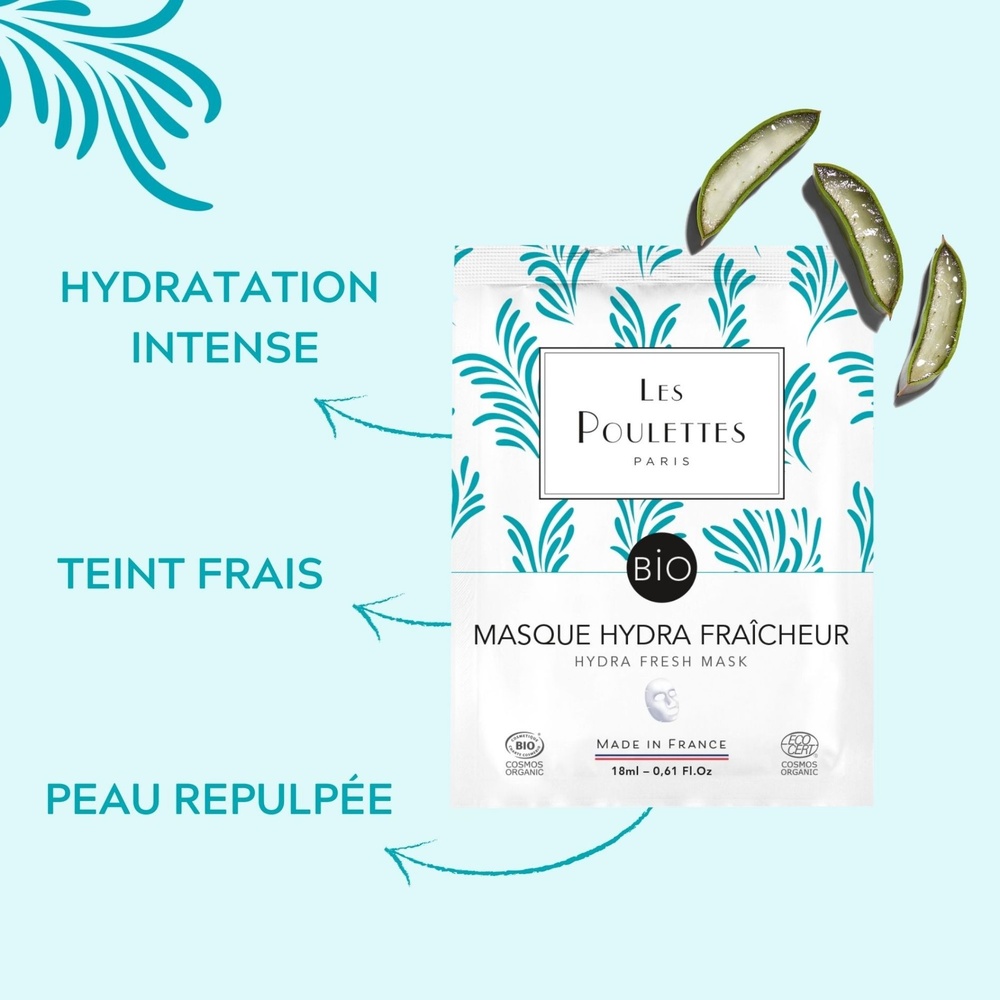 Les Poulettes Masque Hydra Fraîcheur Masque tissu