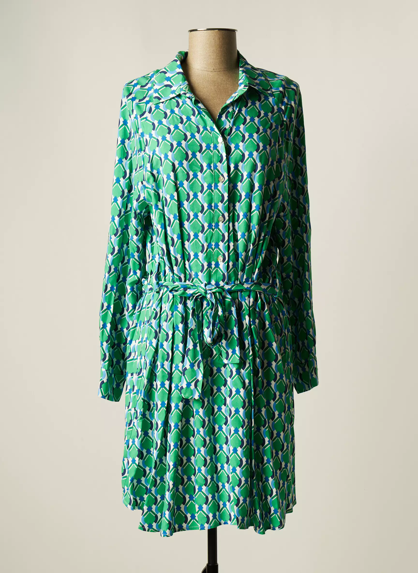 C Est Beau La Vie Robes Mi Longues Femme couleur vert