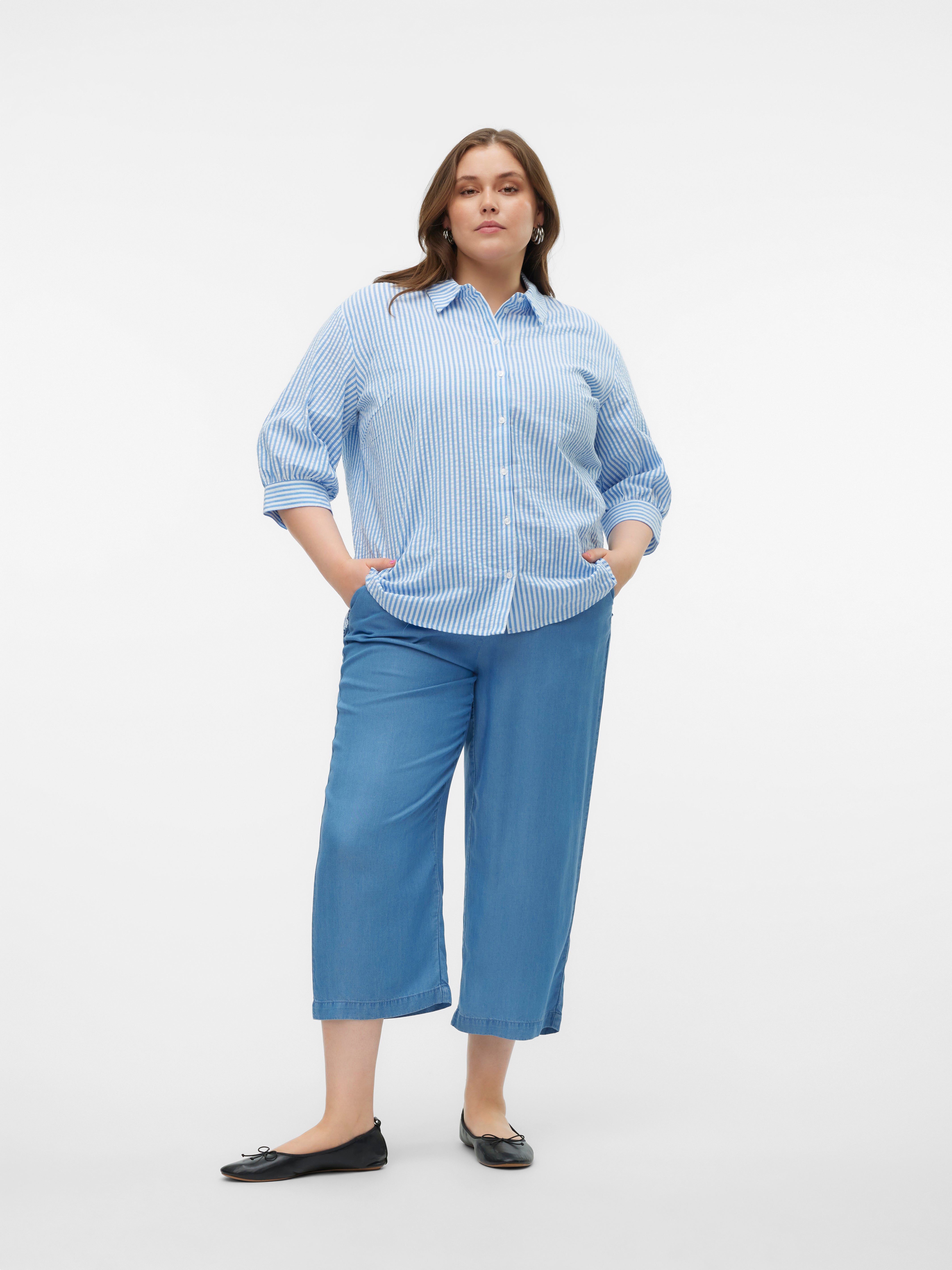VMCBREE Mittlere Taille Culottehose