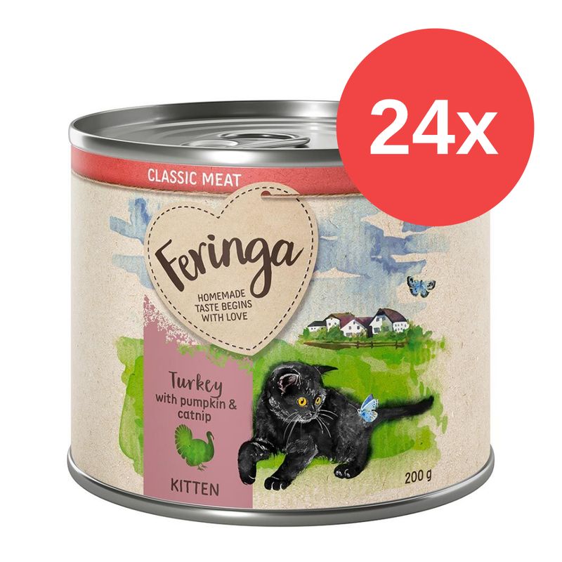 Sparpaket Feringa Classic Meat Menü Kitten 24 x 200 g | bitiba %