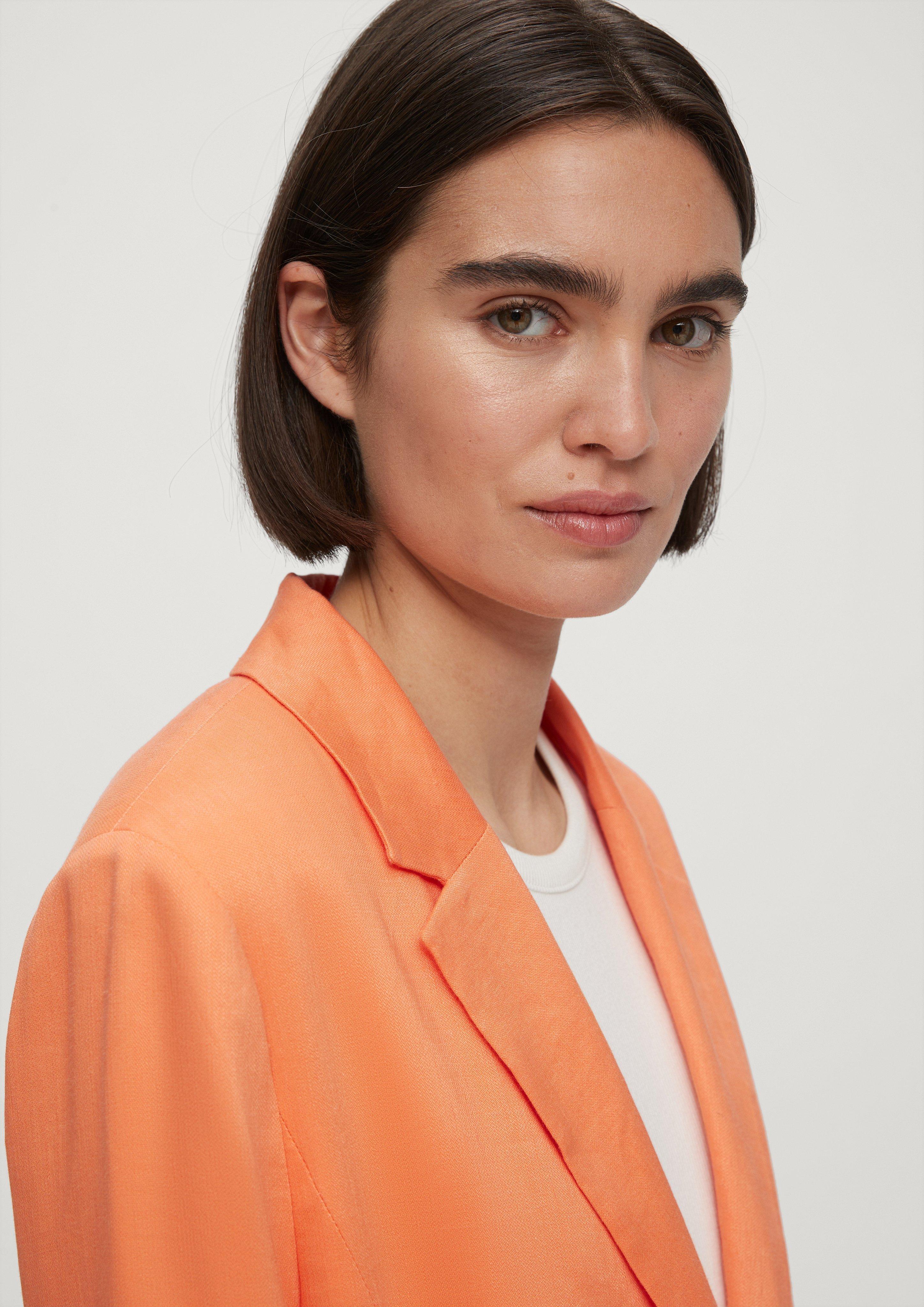 Langer Blazer aus Leinenmix  2131361-2333