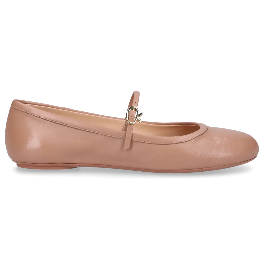 Gianvito Rossi - Riemchenballerinas CARLA Nappaleder - braun