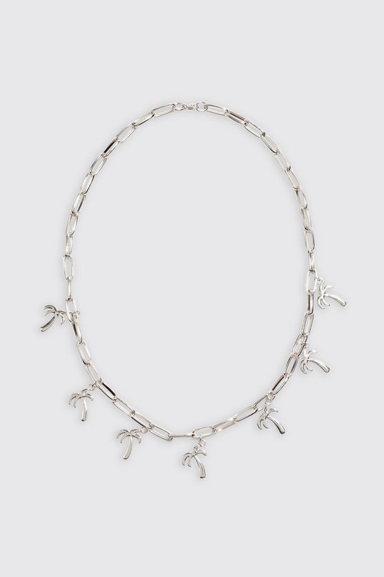 Palm Tree Charm Necklace