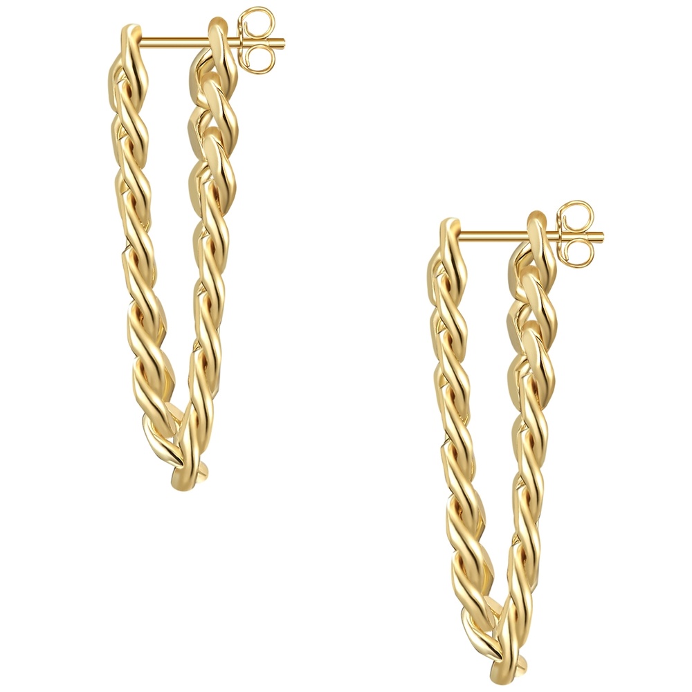 Glanzstücke München Puces d'oreilles en argent Argent sterling en Or jaune Boucles d'oreilles