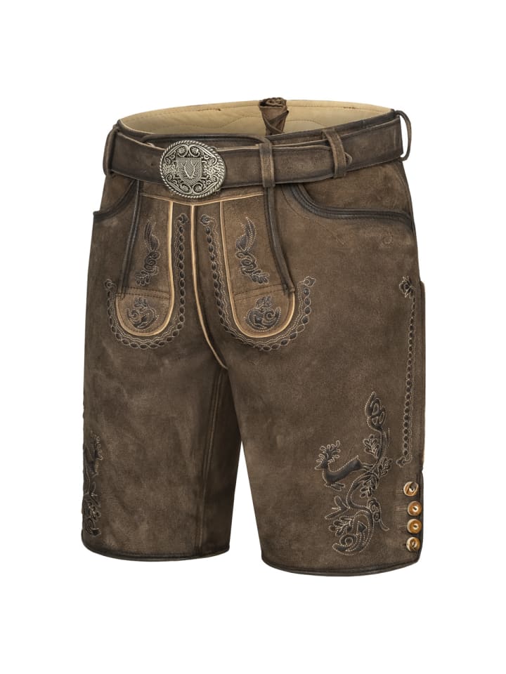 KRÜGER Lederhose Sean in braun günstig kaufen 46