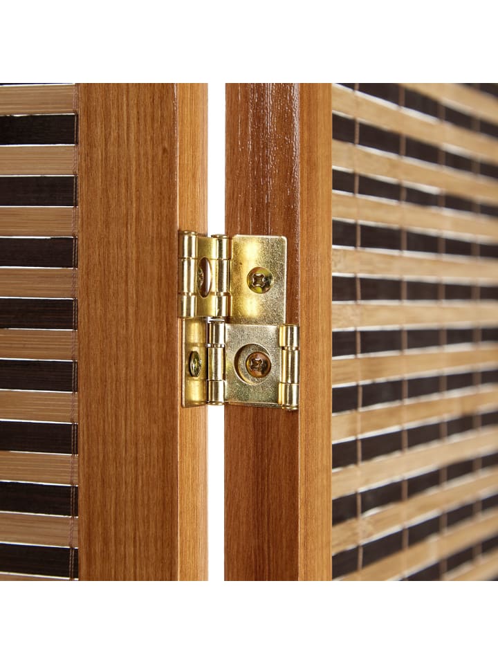 Homestyle4u 5-tlg. Paravent in Braun 220x175 günstig kaufen onesize