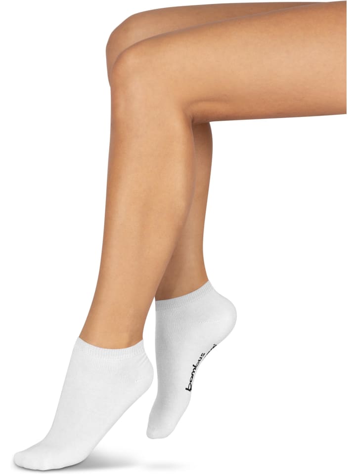 normani 6 Paar Bambus-Gesundheitssocken Sneakers in Weiß günstig kaufen