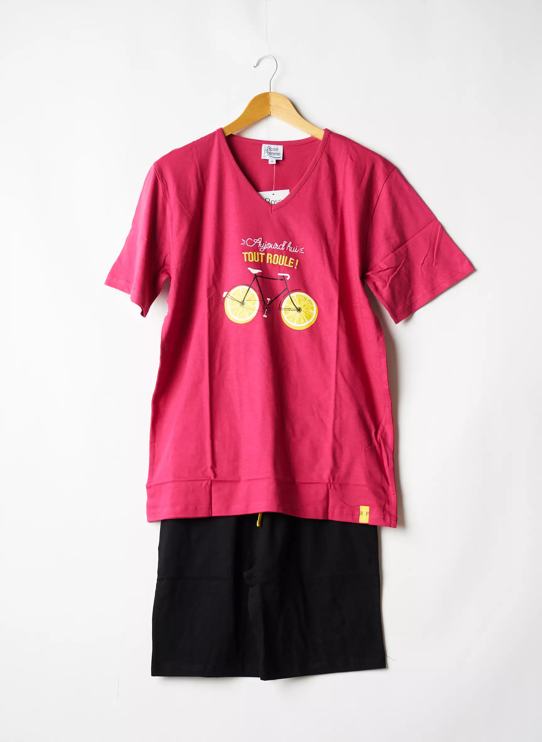Rose Pomme Pyjashorts Homme couleur rouge
