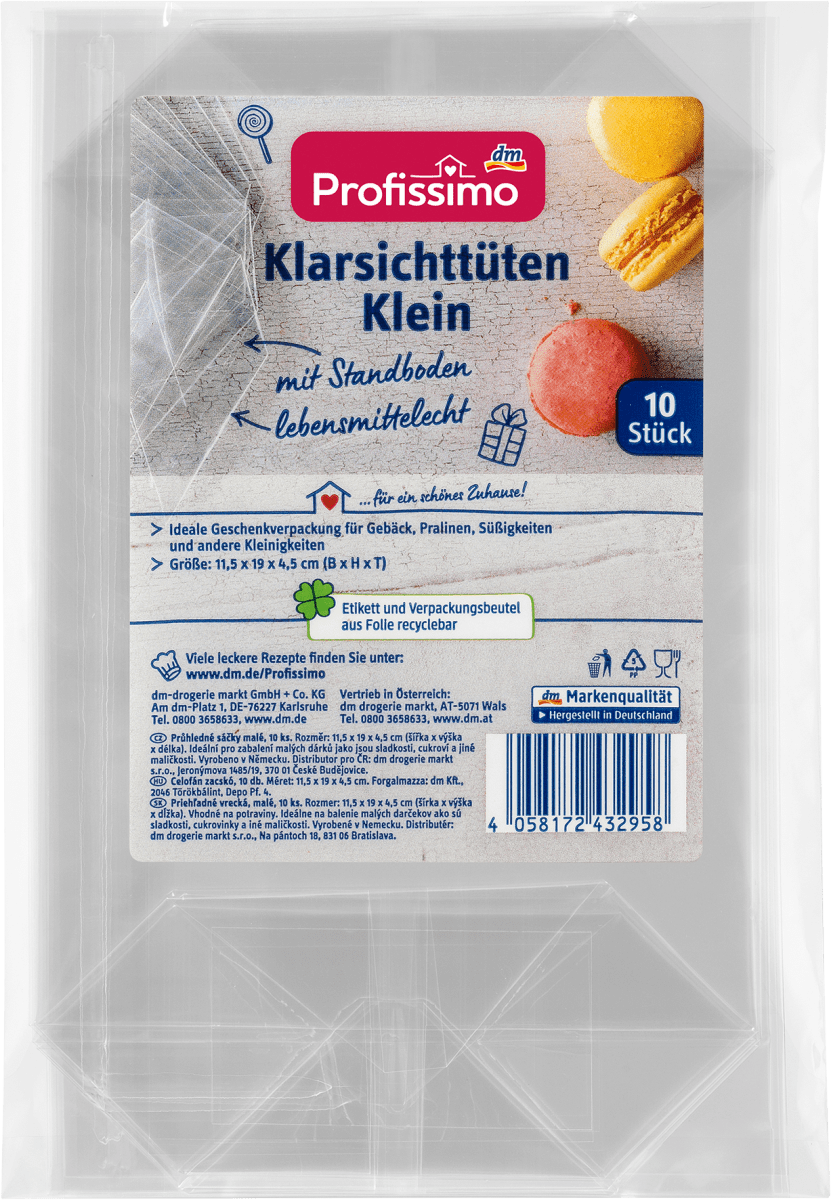 Klarsichttüten klein, 10 St