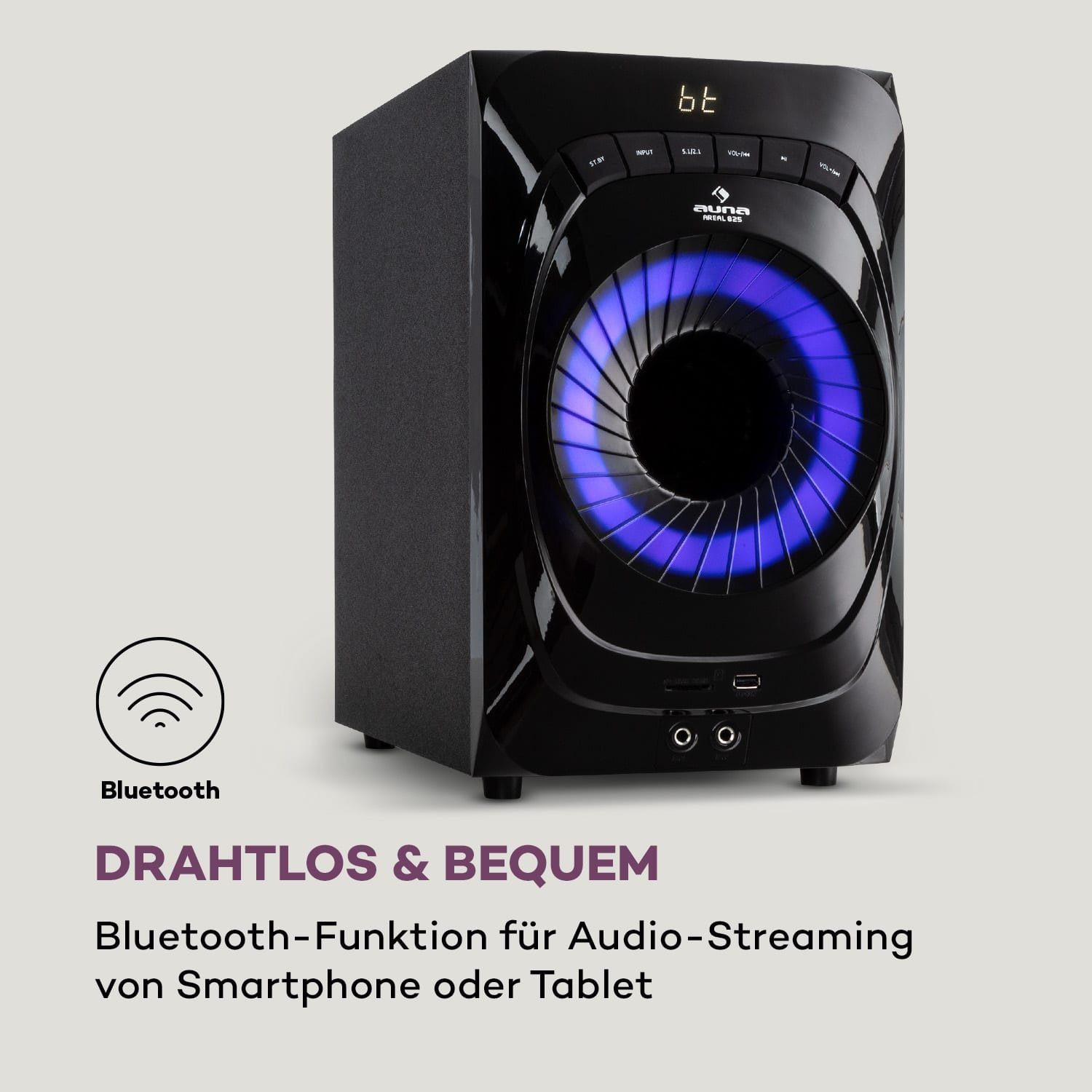 Auna Areal 825 5.1 Lautsprecher System (Bluetooth, 100 W)