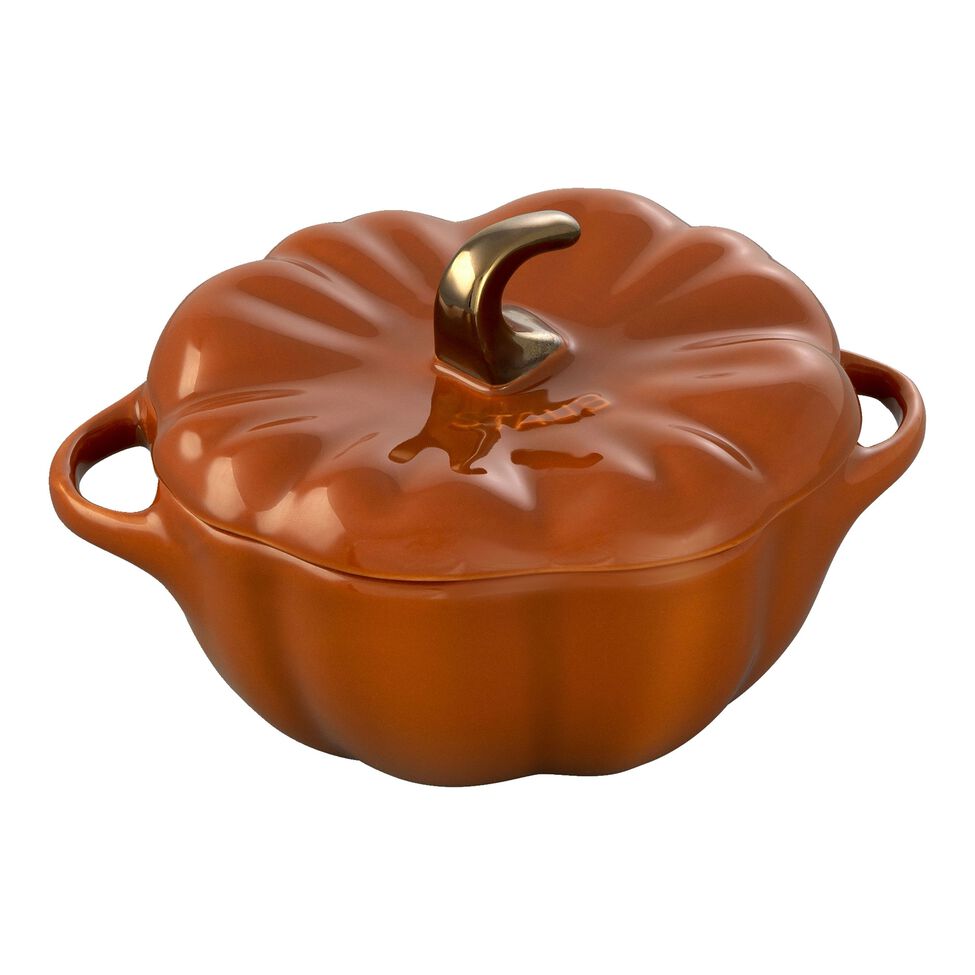 Cocotte 12 cm, Kürbis, Zimt, Keramik