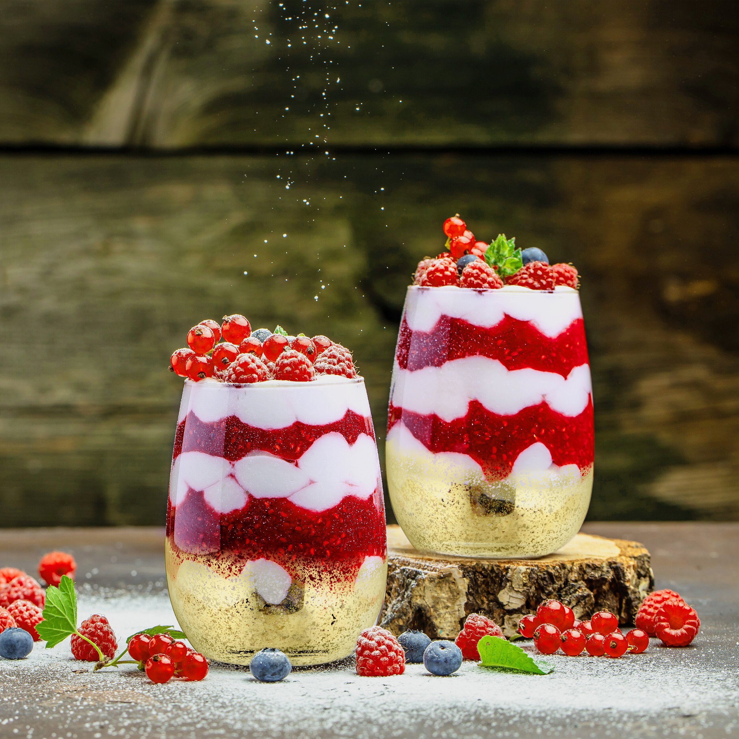 relaxdays Weinglas Weingläser ohne Stiel 2er Set gold, Glas