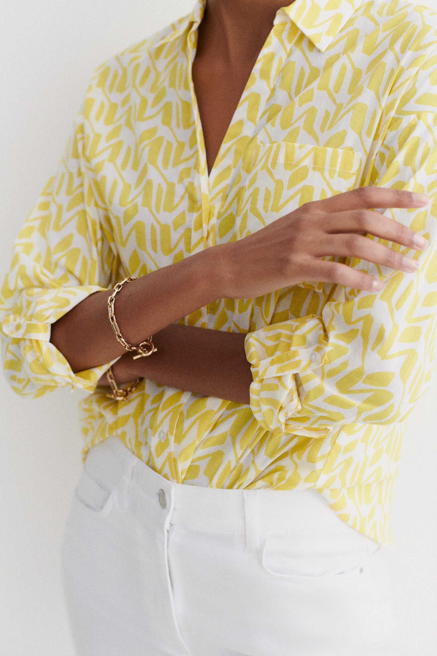 pantacourt mason blanc femme