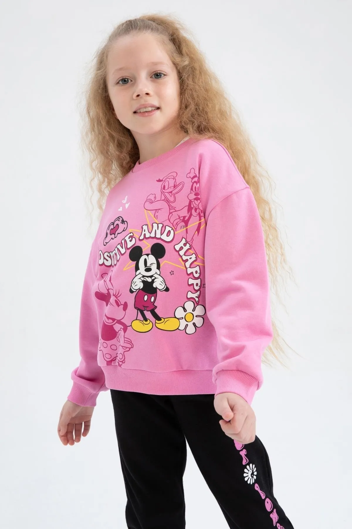 DeFacto  Disney Mickey Mouse Rundhals-Sweatshirt für Mädchen Z5140a623sp