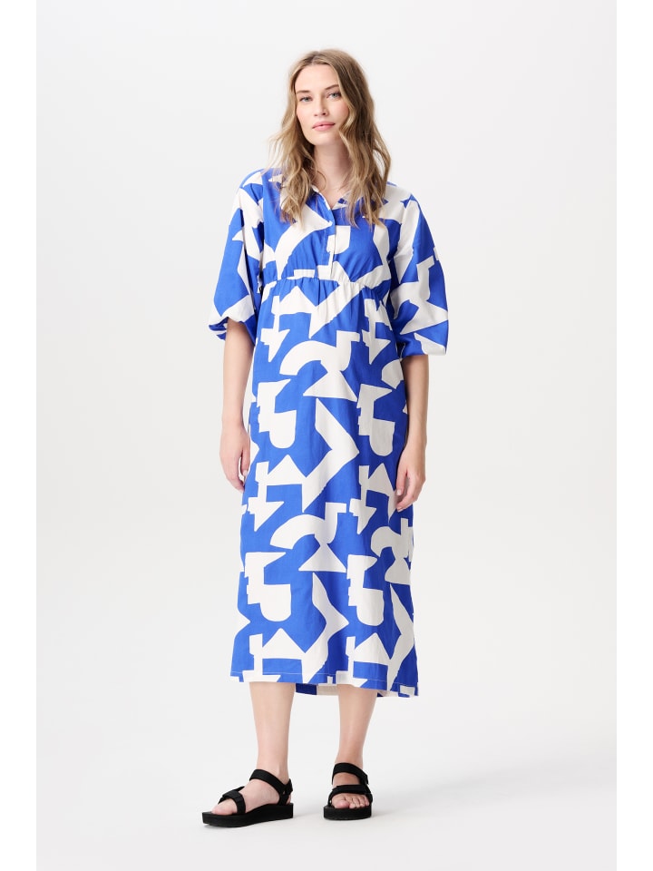 Noppies Still-Kleid Pilar in Graphic Blue Print günstig kaufen