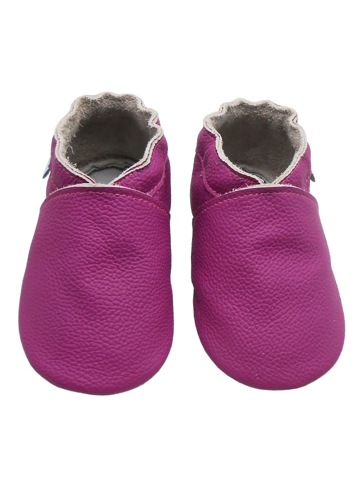Yalion Baby Leder-Krabbelschuhe in Lila günstig kaufen