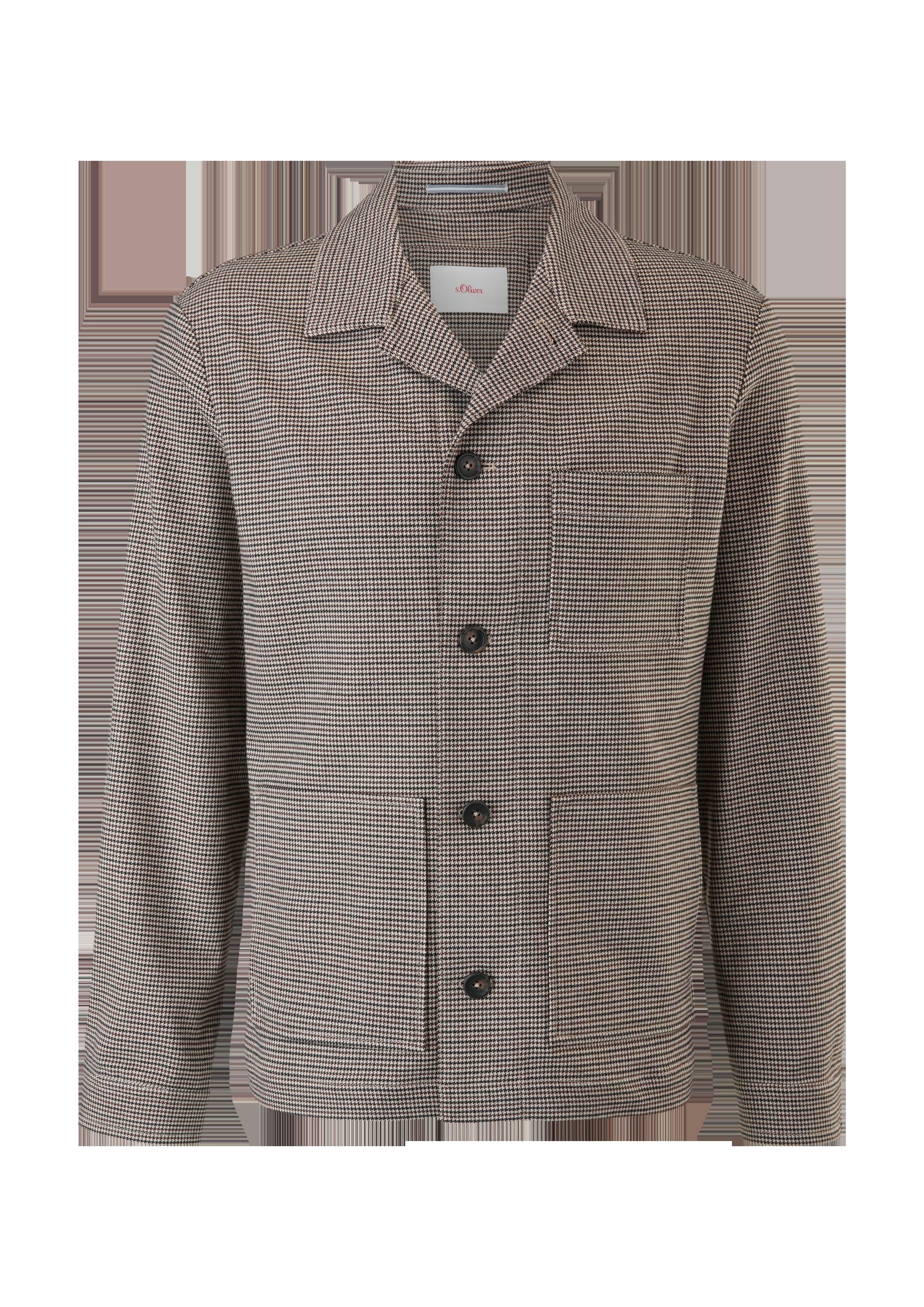 Overshirt mit Hahnentrittmuster  2120622-82N3