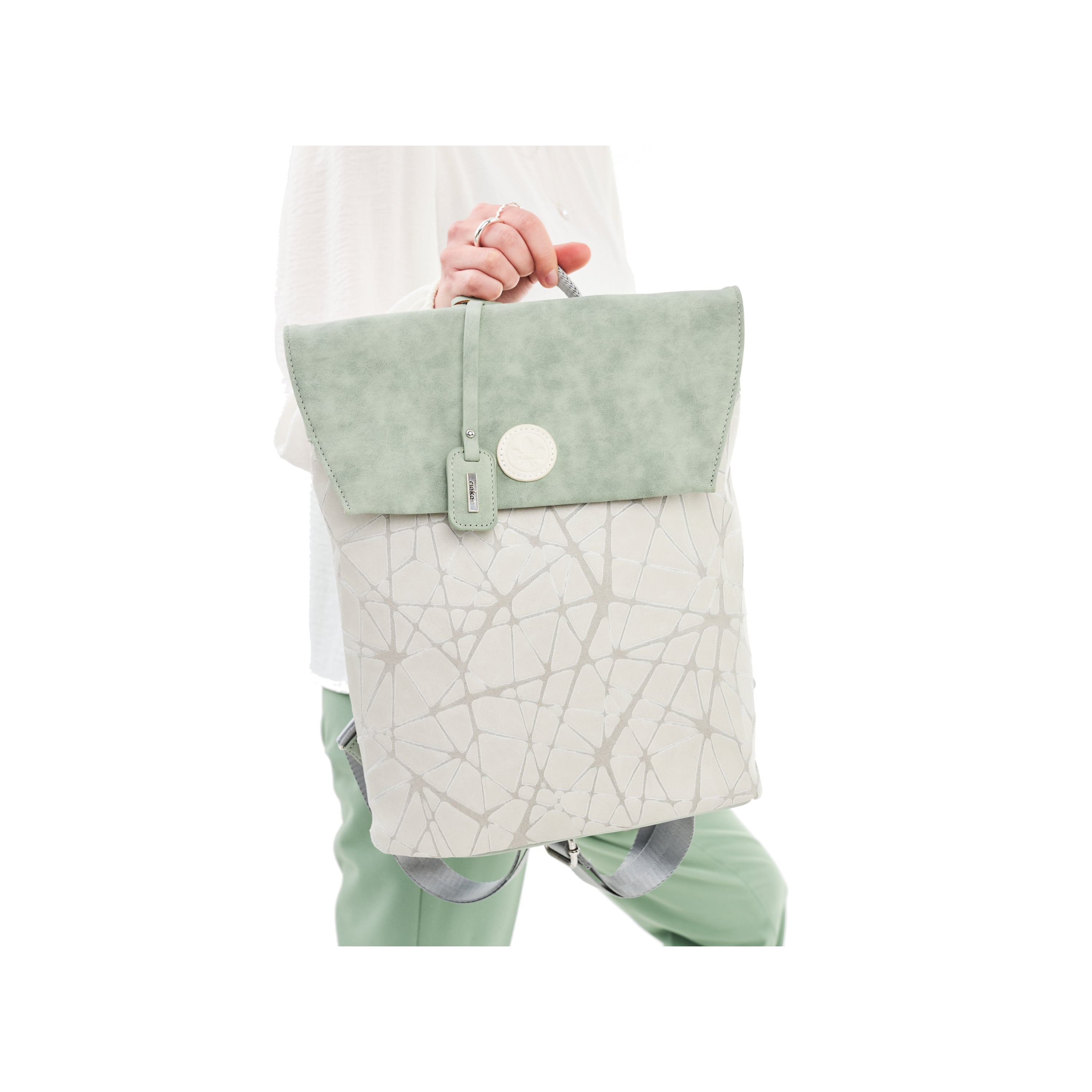 Rieker | Rucksack cremeweiß-mintgrün