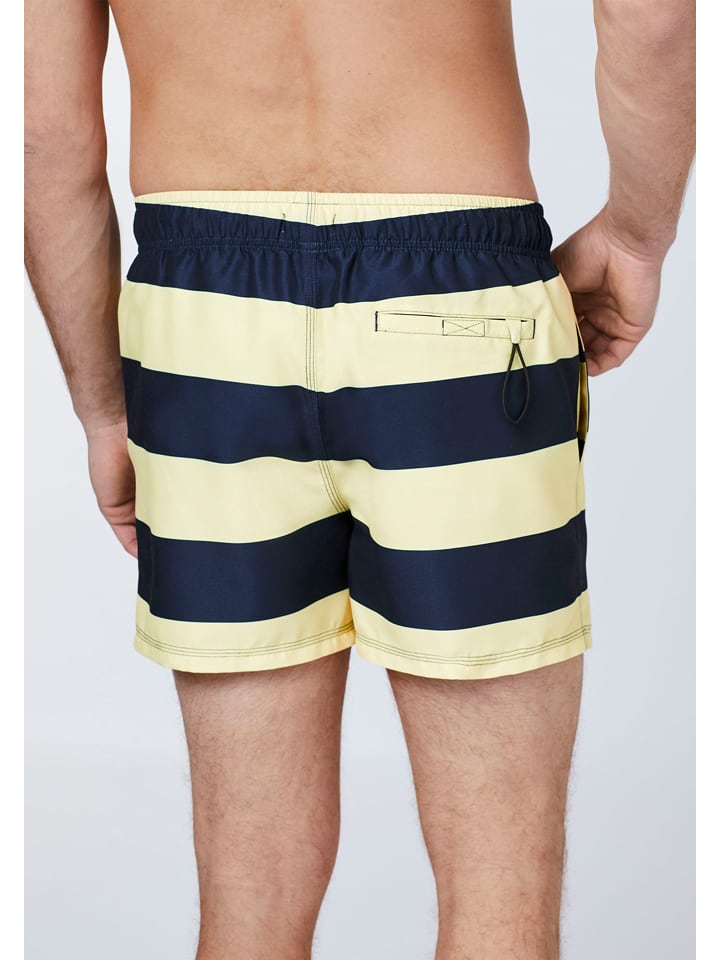 Polo Sylt Badeshorts in Gelb/ Dunkelblau günstig kaufen