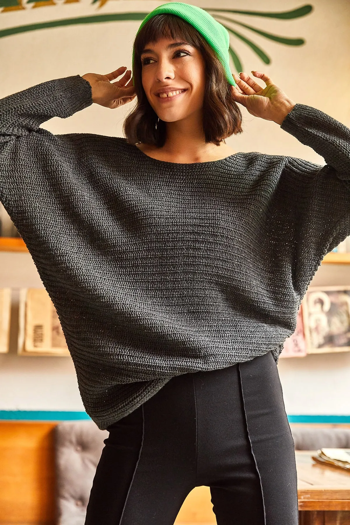 Olalook  Pullover - Grau - Regular Fit