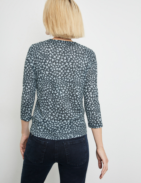 3/4 Arm Shirt in Ausbrenner-Qualität