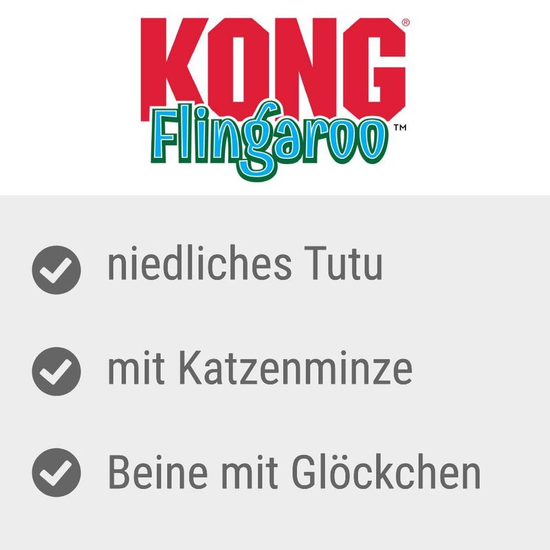 KONG Flingaroo Katzenspielzeug Tutu Assorted