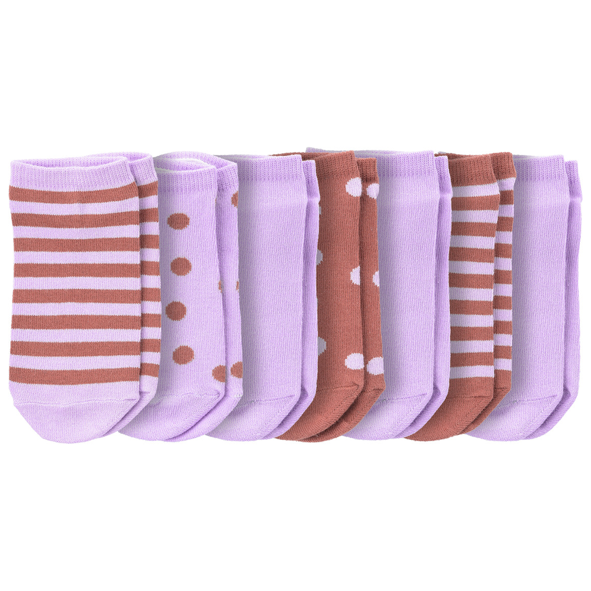 7 Paar Mädchen Sneaker-Socken im Set