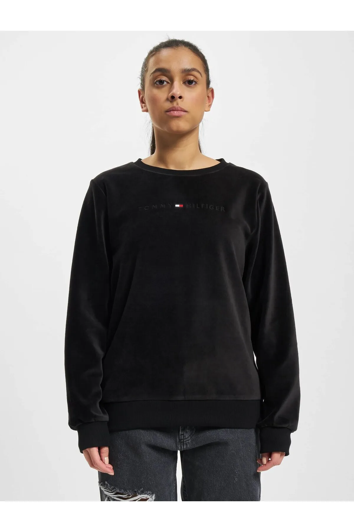 Tommy Hilfiger  Sweatshirt - Schwarz - Regular Fit