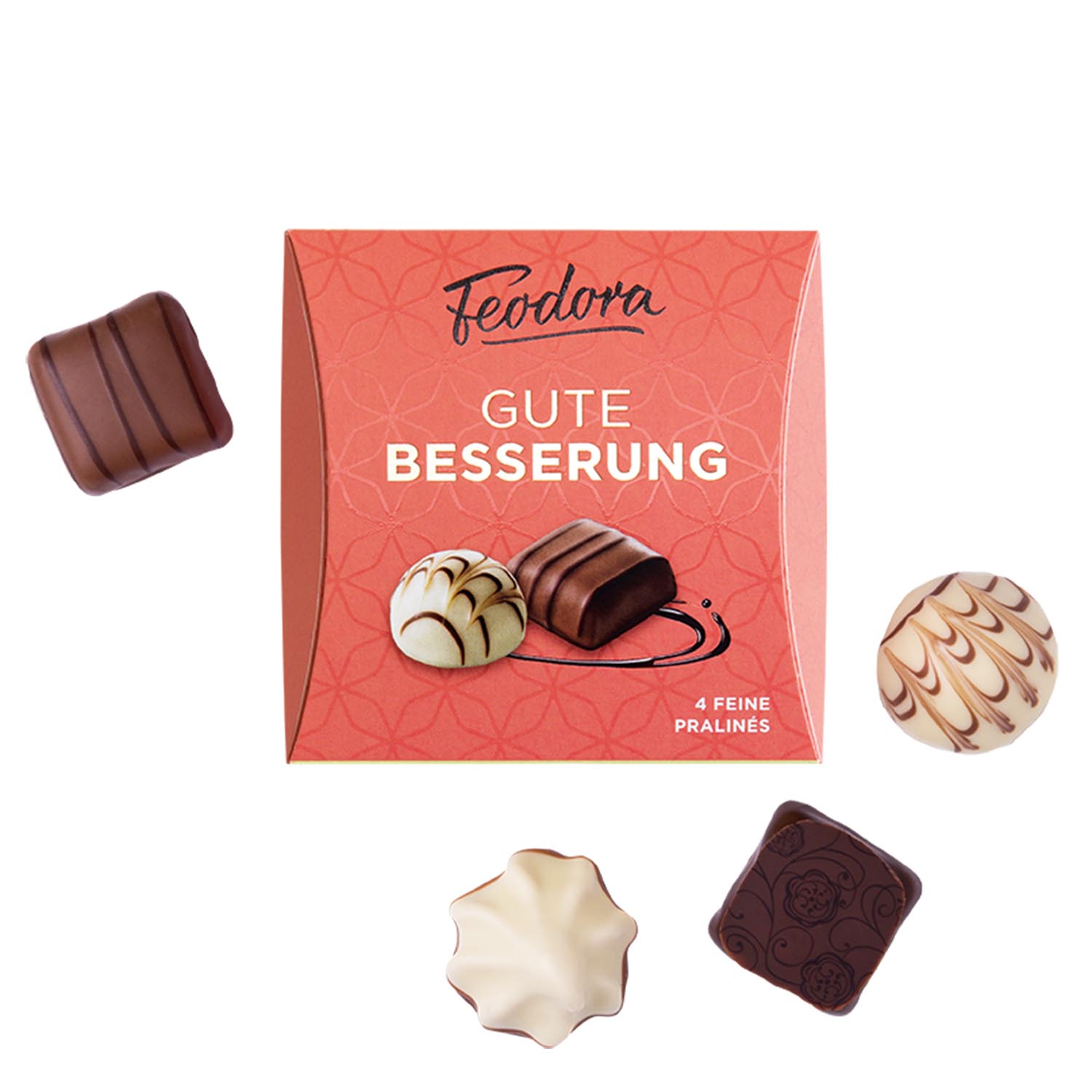 Feodora Feine Pralinés Gute Besserung 4er
