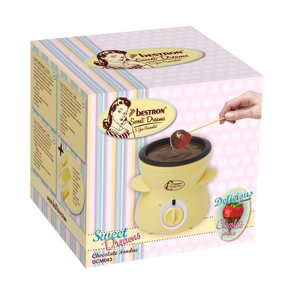 Mini Schoko-Fondue, gelb