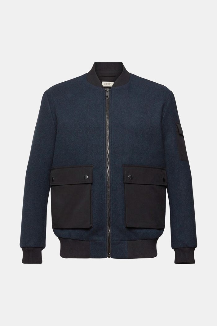 Bomberjacke aus Wollmix