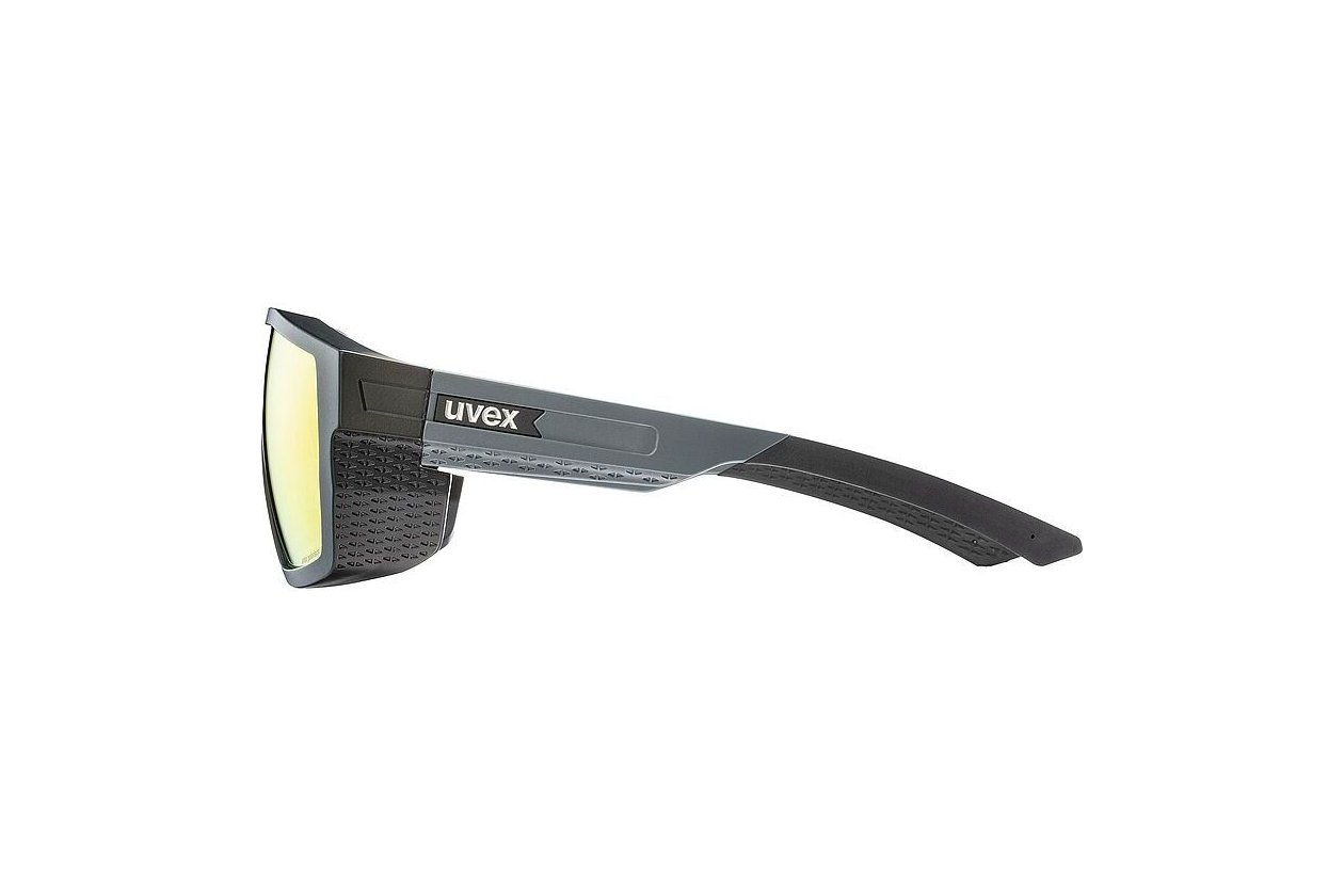 Uvex MTN Style P Black Grey Matt / Mirror Red