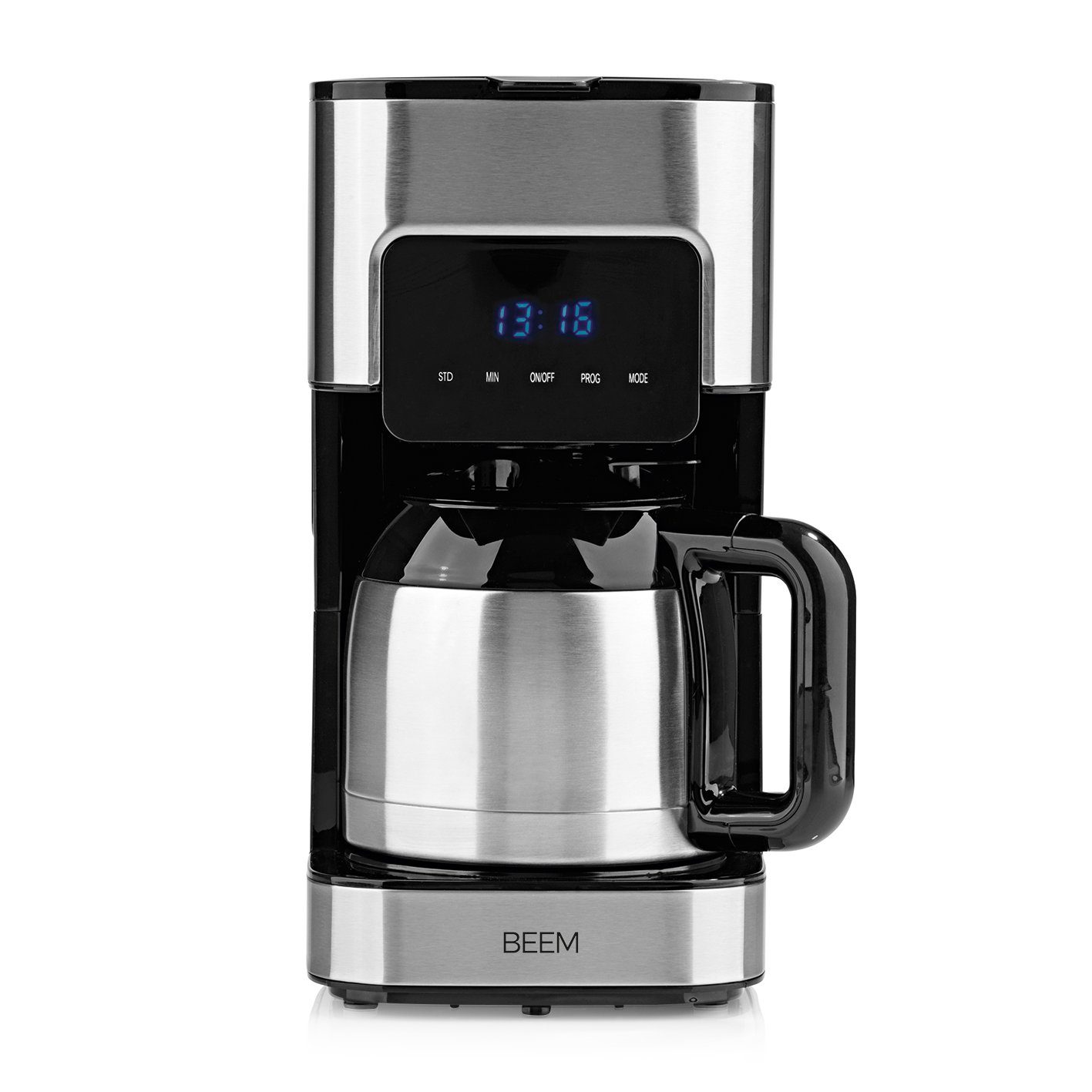 BEEM Filterkaffeemaschine FRESH-AROMA-TOUCH inkl. Thermokanne, 1l Kaffeekanne, 10 Tassen Timer Isolierkanne Permanentfilter