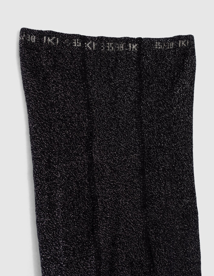 Collants noirs pailletés tricot fille