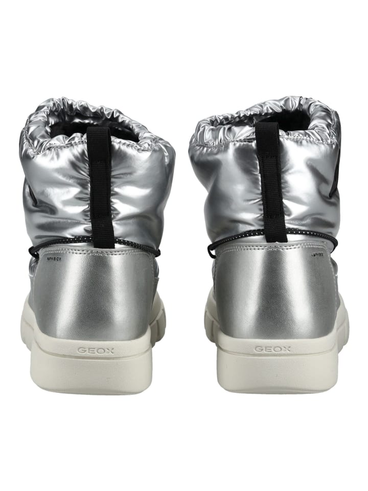 Geox Stiefelette in Silber/Schwarz günstig kaufen