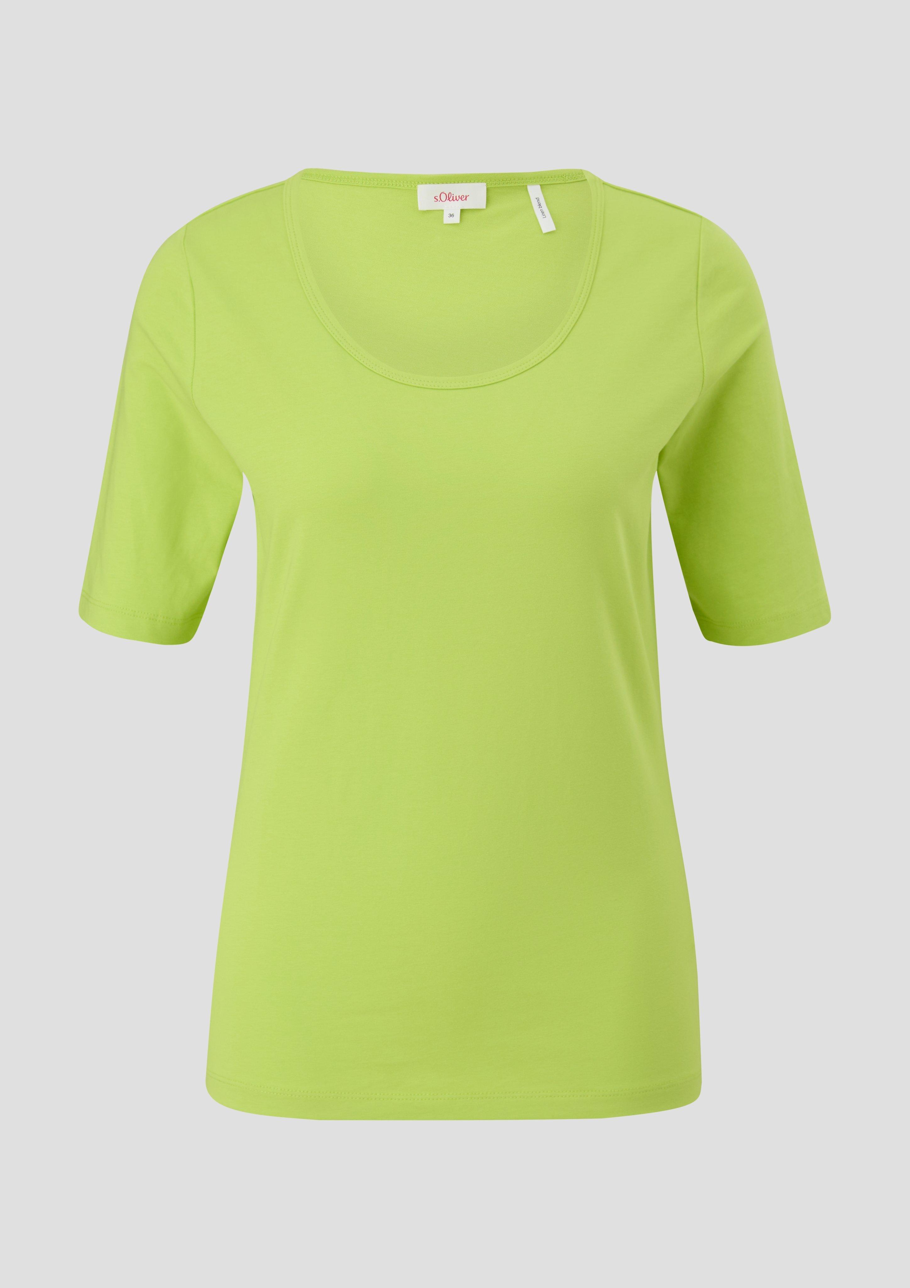 Jersey-Shirt mit U-Ausschnitt  2142196-7423