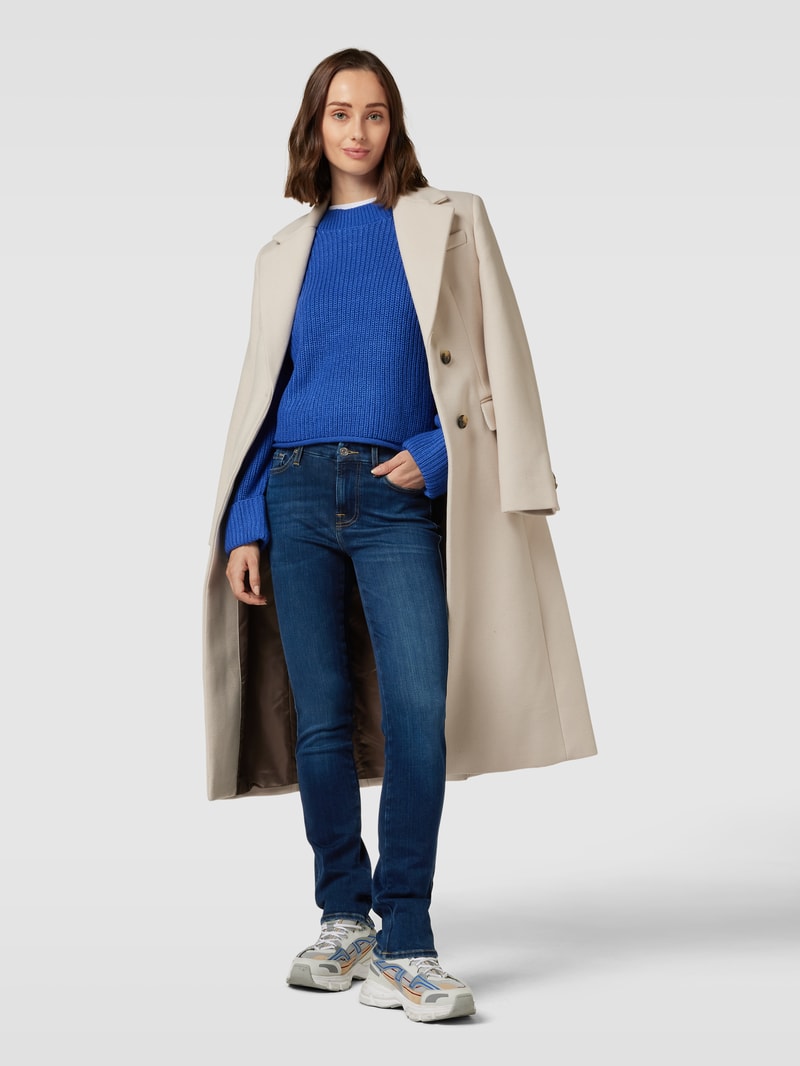 Straight Leg Jeans im 5-Pocket-Design Modell 'KIMMIE' in marineblau